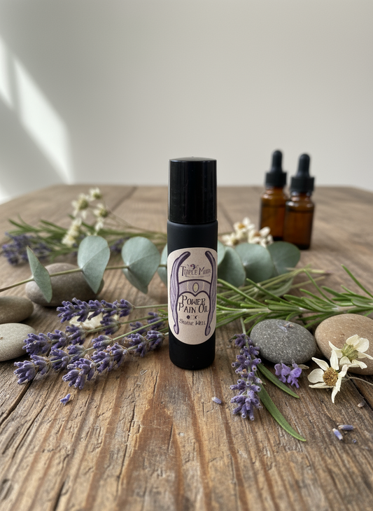 Black pen with a label on a green background