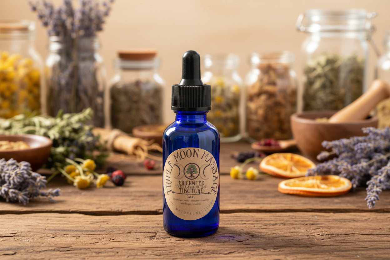 Bottle with a label on a green background