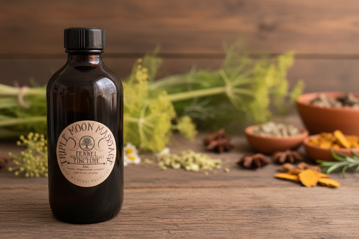 Vintage-style bottle with a label on a green background blue bottle