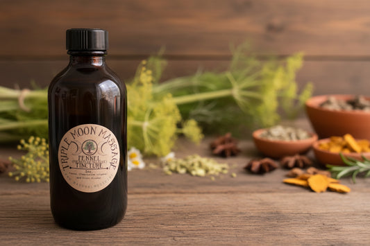 Vintage-style bottle with a label on a green background blue bottle